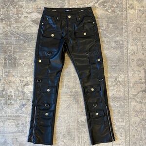 Preme Faux leather bondage pants